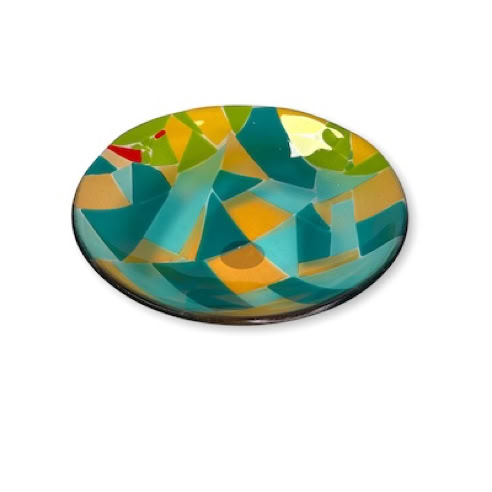 fused glass bowl