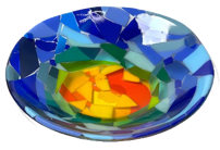 fused glass bowl