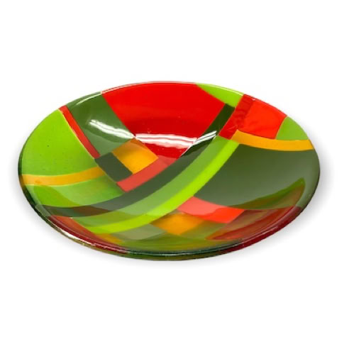 fused glass bowl