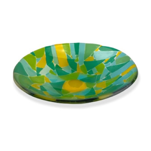fused glass bowl
