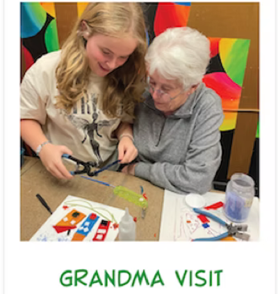 girl and grandmother
