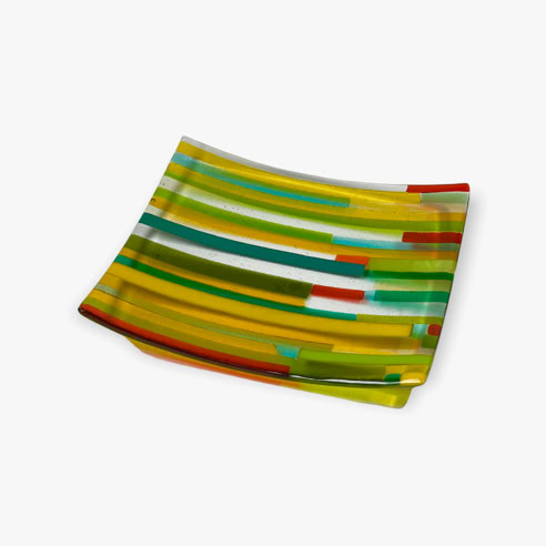 fused glass tray