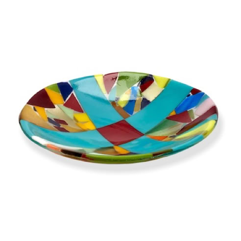fused glass bowl